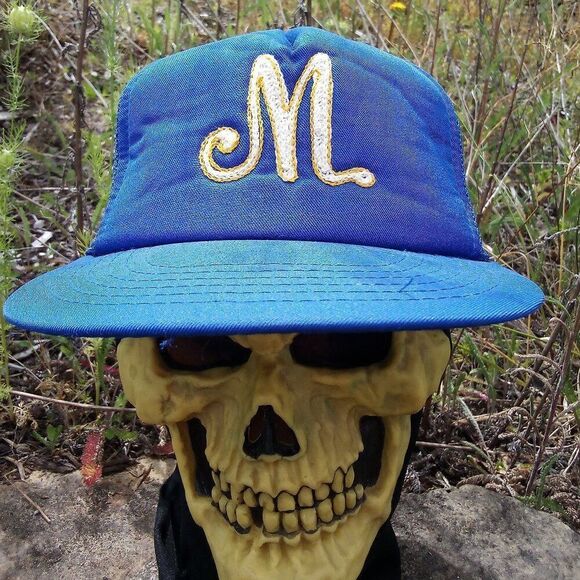 Deadstock Vintage Michigan Wolverines Snap Back Trucker Hat - Picture 1 of 7